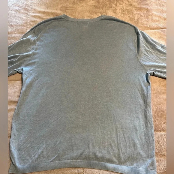 Banana Republic Silk Linen Sweater Men’s Size Large V-Neck Lightweight - Picture 6 of 6